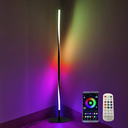 56 Inch Tall Twist Shape Floor Lamp