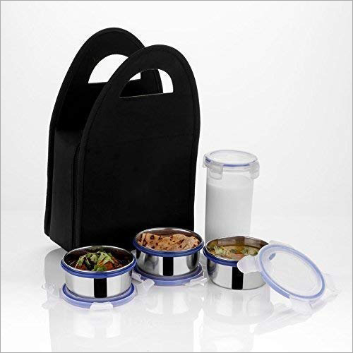 Lunch Box Set 4 Pcs (3 Leakproof Containers And 1 Bottle)
