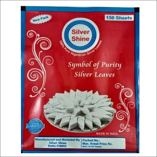 Indian Sweets Silver Varakh Leaves