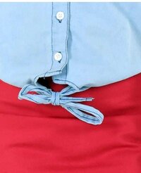 Kids Denim Shirt and Skirt