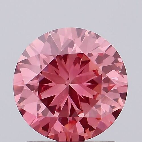 Round 1.52ct Fancy Pink VS2 IGI Certified Lab Grown Diamond 468185330