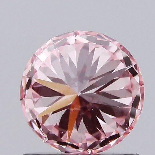 Round 1.01ct Fancy Vivid Pink VS2 IGI Certified CVD Lab Grown Diamond EC4148
