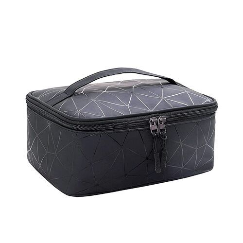 Moisture Proof Marble Printed Cosmetic Bag With Zipper