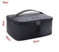Marble Printed Cosmetic Bag with Zipper