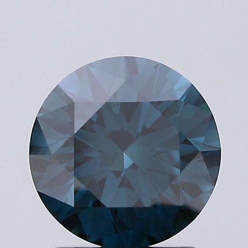 Round 1.87ct FANCY DEEP GREEN BLUE VS2 IGI Certified CVD Lab Grown Diamond