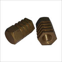 Brass Hex Insert - Round Shape, Golden Color | Polished Surface Finishing, Fine Coated, High-quality Electrical Fitting By Shree Nath