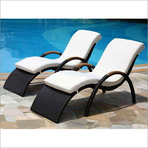 Outdoor Pool Cane Lounger