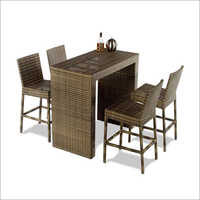 4 Seater Outdoor Bar Set