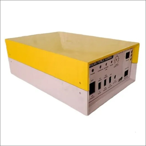 Plastic Solar Zatka Machine Body - Plastic, 30 x 20 x 18cm, Yellow and White, 5mm Thickness | Features: Manual Switch, Warranty Available