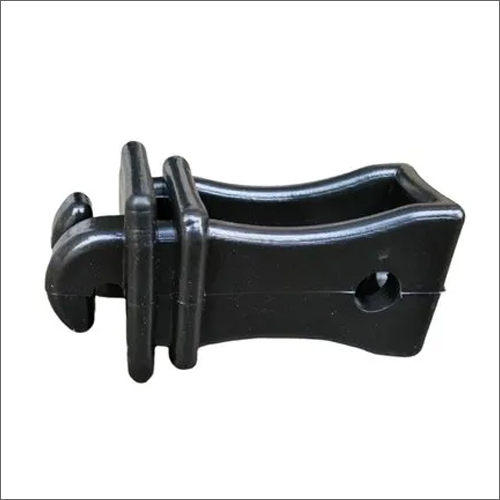 Solar Fencing Plastic Insulator - Plastic Material, Black Color | Insulation Application for Industrial Use