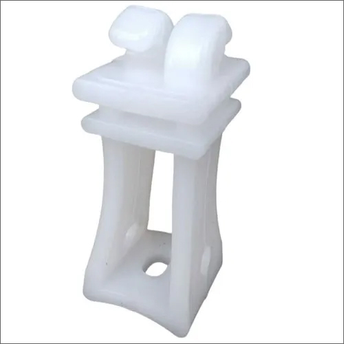 PPCP Fence Insulator - PPCP Material, 6cm Height, White Color | UV Resistant, Prevents Electrical Short Circuits, Ideal for Various Fencing Applications