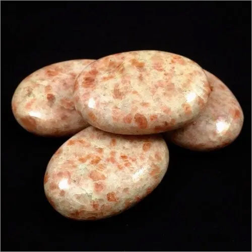 Orange Sunstone Palm Stone