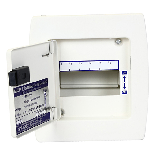 6 WAY SPN DOUBLE DOOR DISTRIBUTION BOARDS