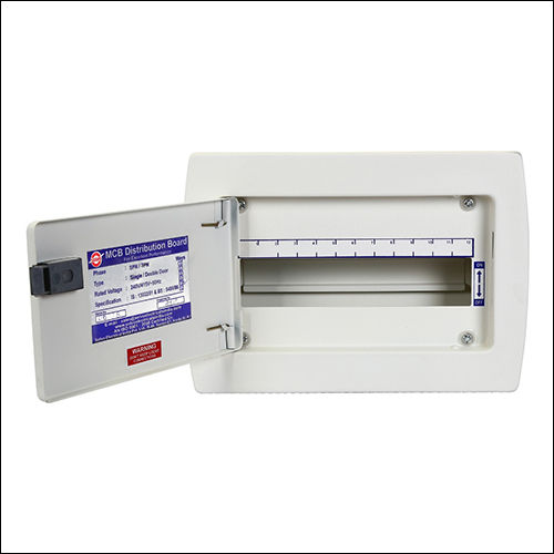 White 12 Way Spn Double Door Distribution Board at Best Price in Noida