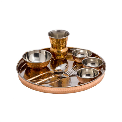 Copper Thali Set