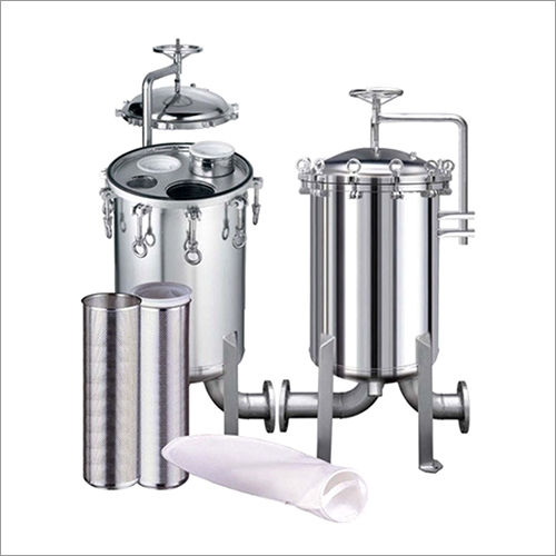 Multi Bag Filter Housing - Metal, Silver | High Efficiency, Industrial Use, Polypropylene Filter Media