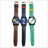 Kids Stylish Watch Set - Plastic, Medium Size | Unisex Design, Durable Strap, Available In Multiple Colors