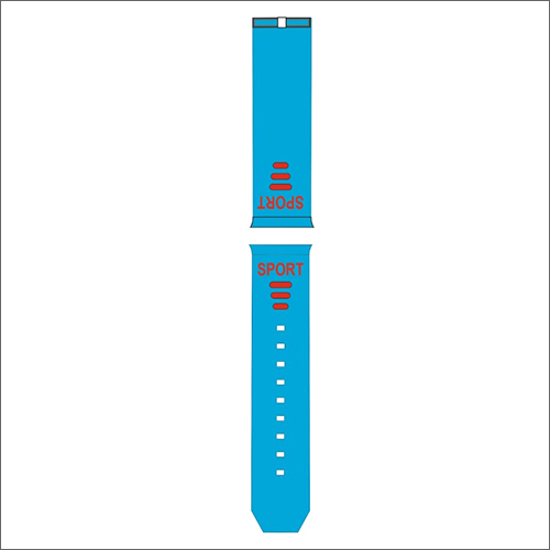 PVC Silicon Watch Strap - Rubber, Medium Size, Various Colors | Unisex Fashion Accessory with Finished Surface