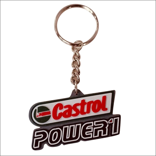 Castrol Power 1 Rubber Keychain - Rubber Material, Multiple Color Options | Ideal for Key Holding and Branding Purposes