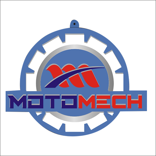 Motomech Rubber Keychain - Rubber Material, Attractive Blue Design | Customizable with Company Logos & Exceptional Finish