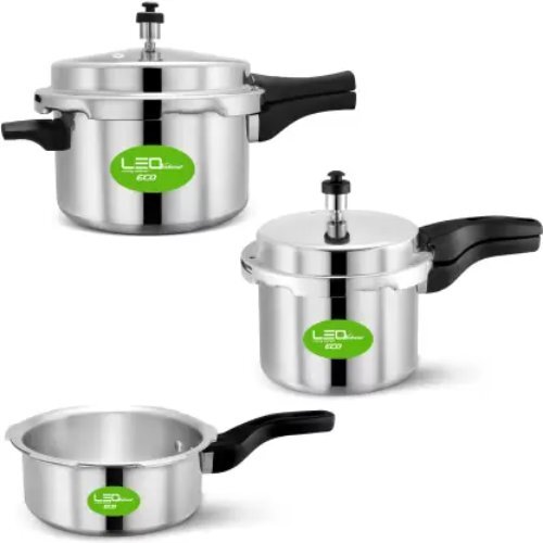 Silver Induction Bottom Pressure Cooker