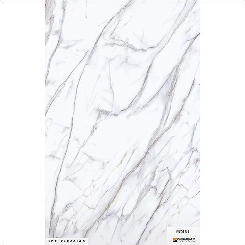 White Designer Virgin Stone Spc Flooring