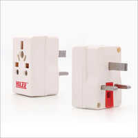 13a 3 Pin Multi Plug - Abs Body, White Color, Current Rating 13a, Ip54 Protection Level | Commercial Grade, Universal Multi Plug, Warranty Included