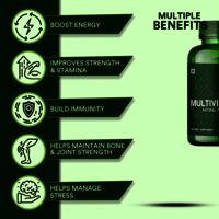 Simply Herbal Organics Multivitamin with 60 Certified Organic Extracts - 60 Vegetarian Capsules