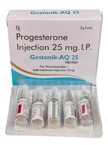 गेस्टोनिक एक्यू इंक। सामग्री: प्राकृतिक माइक्रोनाइज्ड प्रोजेस्टेरोन 25Mg इंक एक्वा बेस