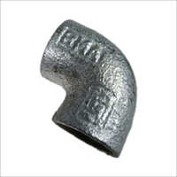 Silver Pipe Gi Elbow - Galvanized Iron, 3.3 Inch Size | Reducing Shape, Sleek Silver Finish