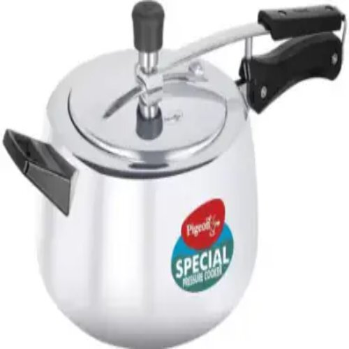 Pigeon Pressure Cooker - 5 Liter Aluminum Alloy Design | Ergonomic Handle, Induction Bottom, Dishwasher Safe, Precision Safety Features