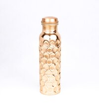 DIAMOND EMBOSSING COPPER BOTTLE