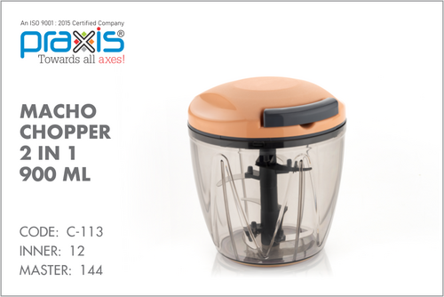 900ml 2 IN 1 MACHO CHOPPER
