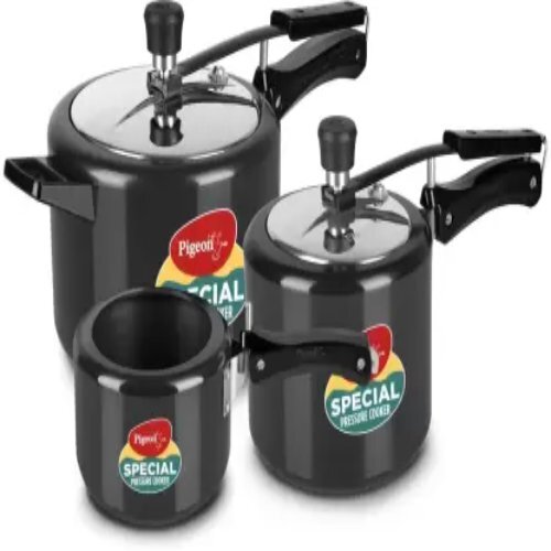 Black Induction Bottom Pressure Cooker