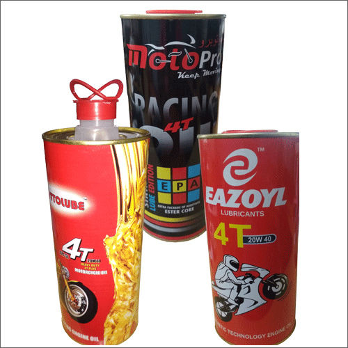 Multicolor Printed Lubricant Oil Tin Can