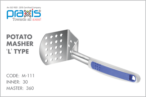 L TYPE POTATO MASHER (STAINLESS STEEL)