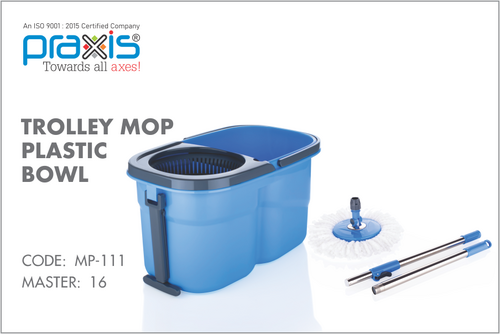 Trolley Mop With Plastic Bowl Application: Home