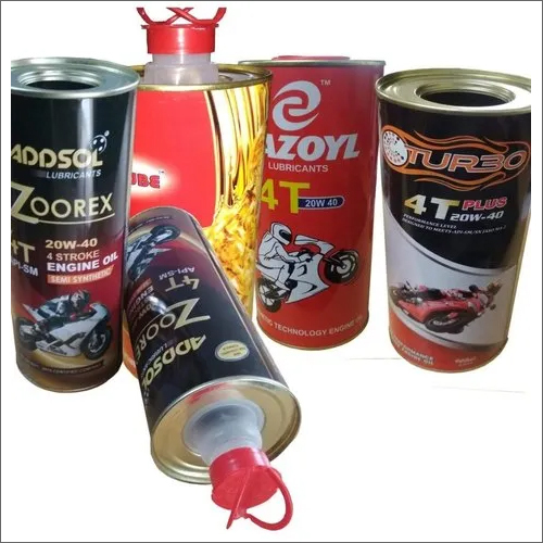Printed Lubricant Oil Tin Can