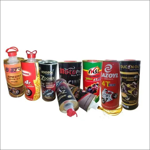 Printed Lubricant Oil Tin Can