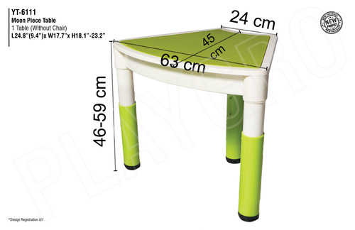 Moon Piece Table (1 Table) (without chair)