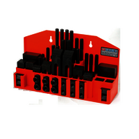 Black Vertex 52 Pc Steel Clamping Kit In Metric Size