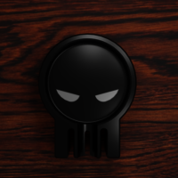 Skull Shaped Ash Tray Black