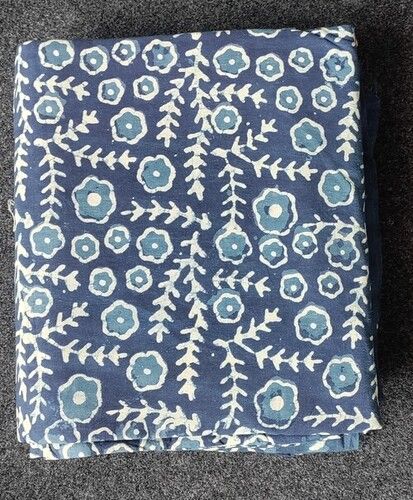 floral indigo hand block print