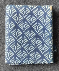 indigo diamond hand block print