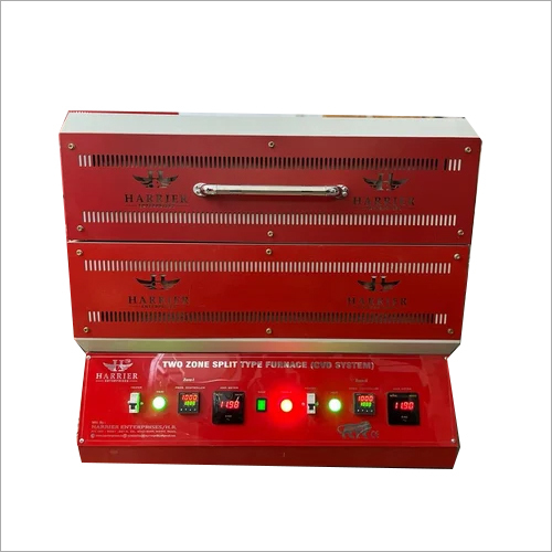 1400 Degree Dual Zone Tube Furnace Application: Industrial