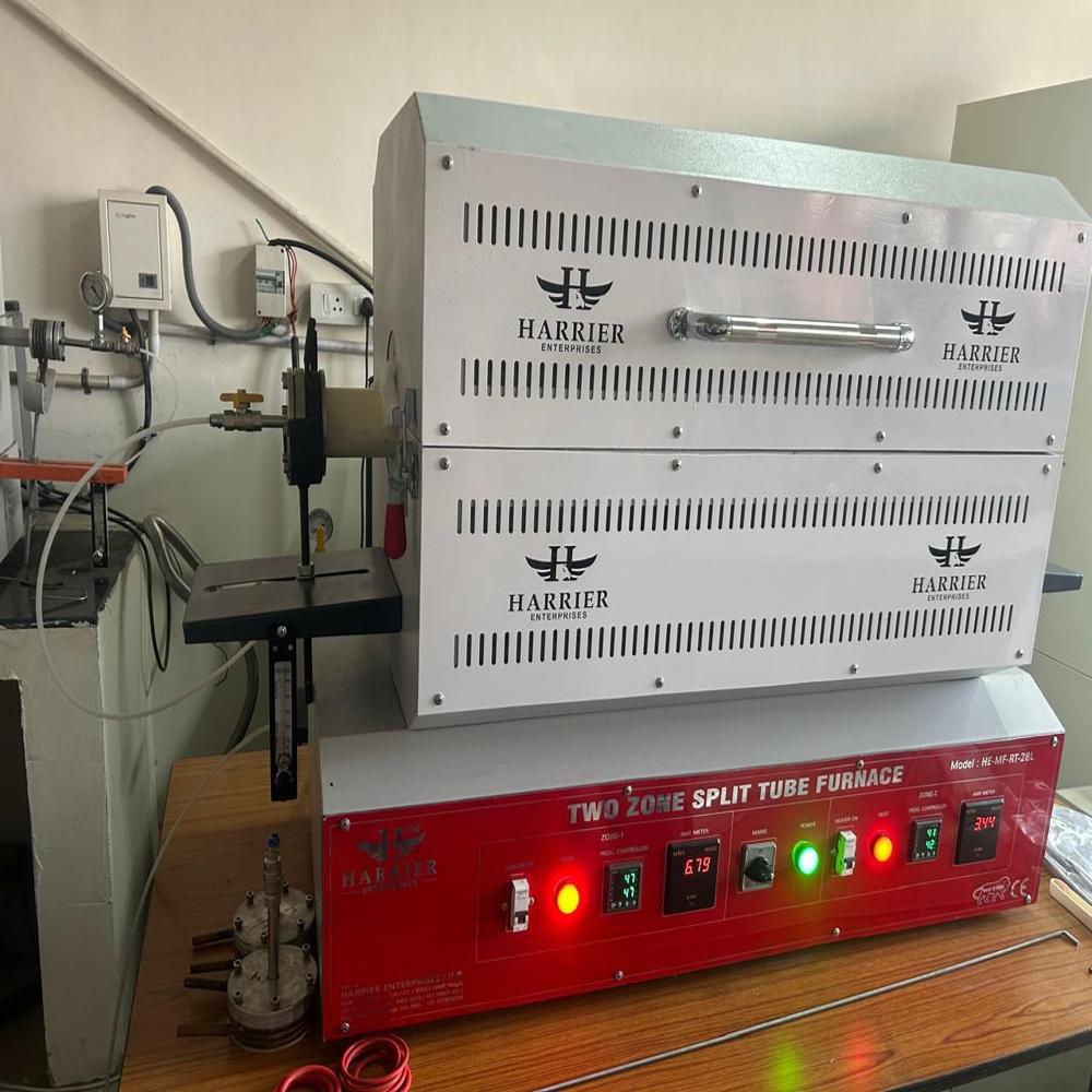 1400 Degree Dual Zone Tube Furnace - Application: Industrial