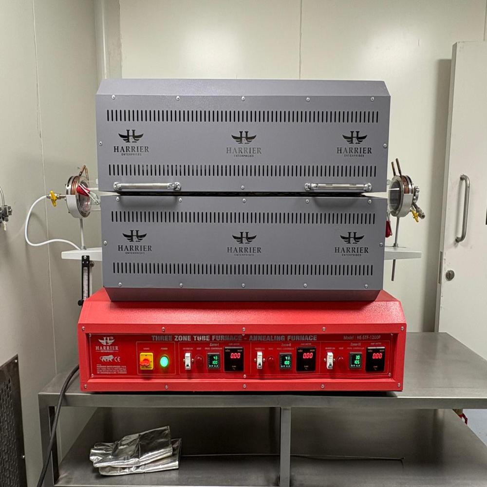1200C Three Zone Split Tube Furnace - Application: Industrial