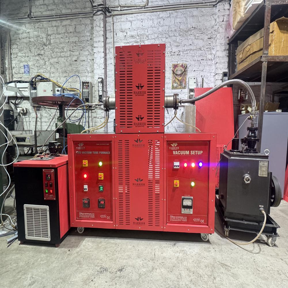 1700 Degree Three Zone Vertical Split Tube Furnace - 415 Volt, High Quality, Portable, Easy Access for Installation and Removal, Ceramic Refractory Heating Elements, Pneumatic Damping Struts