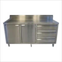 Silver Stainless Steel Kitchen Cabinet