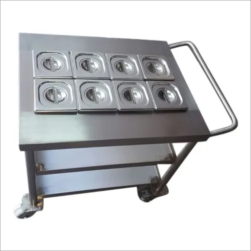 Stainless Steel Kitchen Masala Trolley